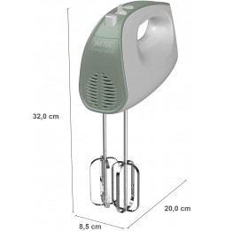 Sbattitore elettrico Imetec Mixer 500 Watt Bianco e Verde 7485 Crea&Crema