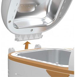 Imetec La Forneria + Zero Glu Macchina per il pane 7488 Arancio/Bianco 920 Watt