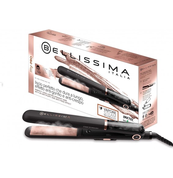 Imetec Bellissima My Pro Steam B28 100 Piastra per Capelli Professionale a Vapore