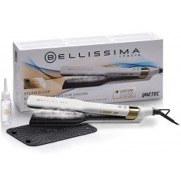 Imetec Bellissima Steam Elixir Piastra a Vapore Capelli lisci in Una Sola Passata