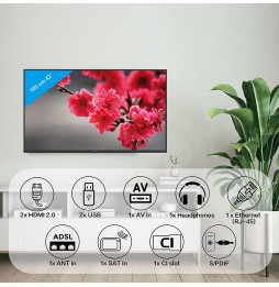Strong TV Smart 32 pollici Android HD doppio telecomando wifi DVB-T2 S2 C Funzione Hotel