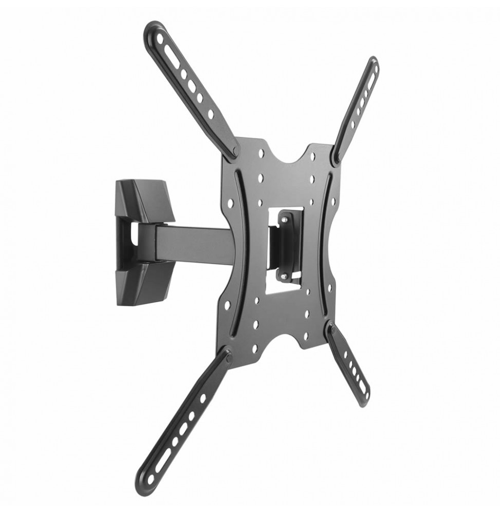 Bravo Staffa TV Orientabile 55" VESA 40x40 Alluminio Carico 30Kg Nero