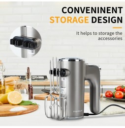 Aigostar Sbattitore Elettrico 400W | 5 Velocità + Turbo | Doppio Set Fruste