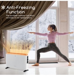 Aigostar Rylee stufa Termoconvettore elettrico 3 livelli calore regolabili funzione antigelo 2000W