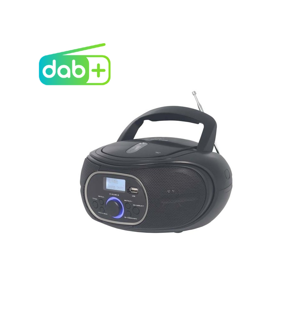 New Majestic AH260 DAB+ Boombox Lettore CD Mp3 Radio FM