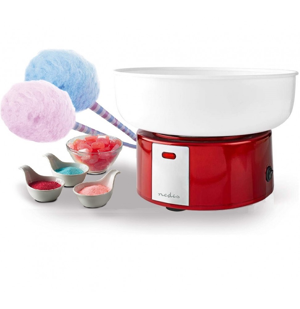 Nedis Macchina per lo zucchero filato Cotton candy party time Rosso 500 Watt