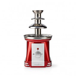 Nedis Fontana Di Cioccolato Party 90w 3 Livelli Lavabile Acciaio Inox Rossa