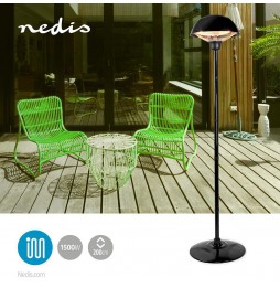 Nedis Lampada Riscaldante Stufa Infrarossi Esterno Fungo Terrazza 1500 Watt