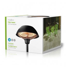 Nedis Lampada Riscaldante Stufa Infrarossi Esterno Fungo Terrazza 1500 Watt