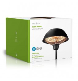 Nedis Lampada Riscaldante Stufa Infrarossi Esterno Fungo Terrazza 1500 Watt