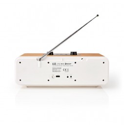 Nedis Radio WEB FM DAB+ Stereo Hi Fi Bluetooth Mp3 Meteo App scaricabile RDIN2500WT