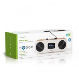 Nedis Radio WEB FM DAB+ Stereo Hi Fi Bluetooth Mp3 Meteo App scaricabile RDIN2500WT