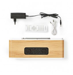 Nedis Radio WEB FM DAB+ Stereo Hi Fi Bluetooth Mp3 Meteo App scaricabile RDIN2500WT
