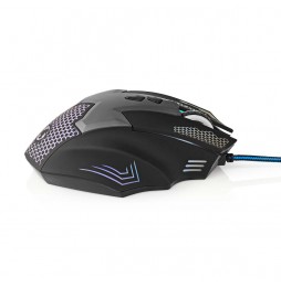 Nedis Mouse Gaming Cablato 7 Tasti LED Ottico 2400 DPI Nero 1.5M