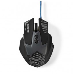 Nedis Mouse Gaming Cablato 7 Tasti LED Ottico 2400 DPI Nero 1.5M