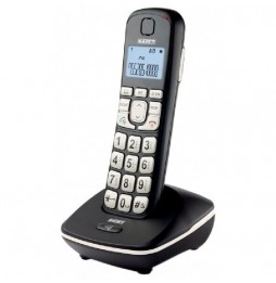Saiet ERGO – Telefono Cordless con Display Grande, Tasti Ergonomici, Vivavoce e Tasto Boost