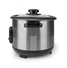 Nedis Cuoci Riso Acciaio Inox Satinato 1 Litro 400 Watt Antiaderente Estraibile