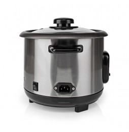Nedis Cuoci Riso Acciaio Inox Satinato 1 Litro 400 Watt Antiaderente Estraibile