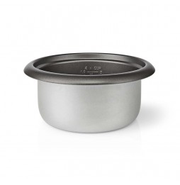 Nedis Cuoci Riso Acciaio Inox Satinato 1 Litro 400 Watt Antiaderente Estraibile