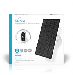 Nedis Telecamera Smart IP videosorveglianza WIFII Solare IP65 Visione Notturna e Sensore di Movimento