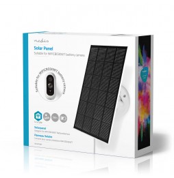 Nedis Telecamera Smart IP videosorveglianza WIFII Solare IP65 Visione Notturna e Sensore di Movimento