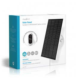 Nedis Telecamera Smart IP videosorveglianza WIFII Solare IP65 Visione Notturna e Sensore di Movimento