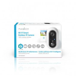 Nedis Telecamera Smart IP videosorveglianza WIFII Solare IP65 Visione Notturna e Sensore di Movimento