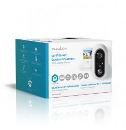 Nedis Telecamera Smart IP videosorveglianza WIFII Solare IP65 Visione Notturna e Sensore di Movimento