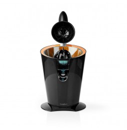 Nedis Spremiagrumi Elettrico a Leva 160W Nero Opaco 2 Coni Funzione Antigoccia