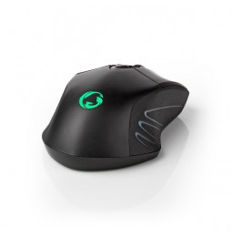 Nedis Mouse Gaming Wireless e Cablato RGB 7 Tasti 10000 DPI Ricaricabile