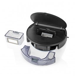 Nedis Aspirapolvere robot Smart wifii 3 in 1 aspira spazza lava google e alexa