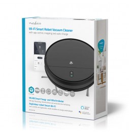 Nedis Aspirapolvere robot Smart wifii 3 in 1 aspira spazza lava google e alexa