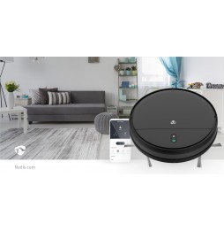 Nedis Aspirapolvere robot Smart wifii 3 in 1 aspira spazza lava google e alexa