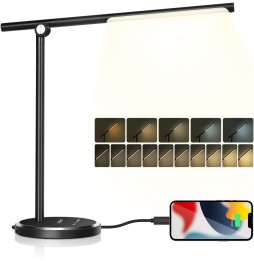 Aigostar Lampada Scrivania LED 8W Dimmer 5 CCT...