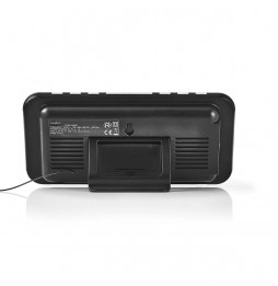 Nedis Radio Sveglia Digitale con display a led 2 allarmi funzione snooze USB AUX AM FM