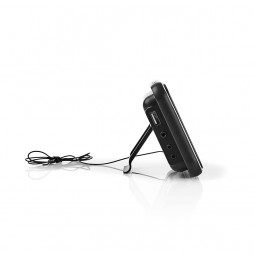 Nedis Radio Sveglia Digitale con display a led 2 allarmi funzione snooze USB AUX AM FM