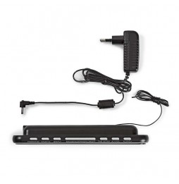 Nedis Radio Sveglia Digitale con display a led 2 allarmi funzione snooze USB AUX AM FM