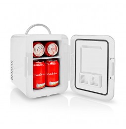 Nedis Mini frigo frigorifero portatile 4 Litri Bianco Camper Casa Barca 220 e 12 volt