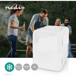 Nedis Mini frigo frigorifero portatile 4 Litri Bianco Camper Casa Barca 220 e 12 volt
