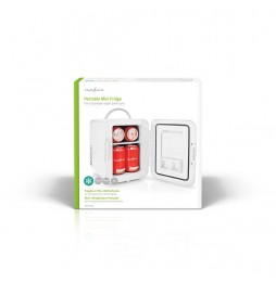 Nedis Mini frigo frigorifero portatile 4 Litri Bianco Camper Casa Barca 220 e 12 volt