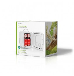 Nedis Mini frigo frigorifero portatile 4 Litri Bianco Camper Casa Barca 220 e 12 volt