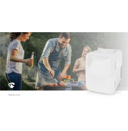 Nedis Mini frigo frigorifero portatile 4 Litri Bianco Camper Casa Barca 220 e 12 volt