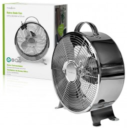 Nedis Ventilatore Vintage da Tavolo 2 Velocità...