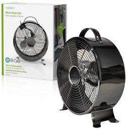 Nedis Ventilatore Vintage da Tavolo 2 Velocità...