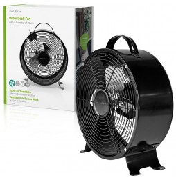 Nedis Ventilatore Vintage da Tavolo 2 Velocità...