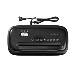 Nedis Distruggi Documenti A4 e Carte di credito Ufficio fino a 6 fogli 12 Litri 300W