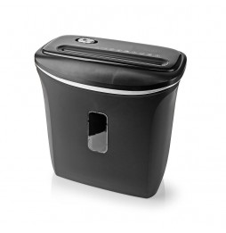 Nedis Distruggi Documenti A4 e Carte di credito Ufficio fino a 6 fogli 12 Litri 300W