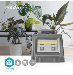 Nedis Pompa acqua Smart Irrigazione automatica Wi-Fi A batteria ricarica USB IPX3 0.3 bar