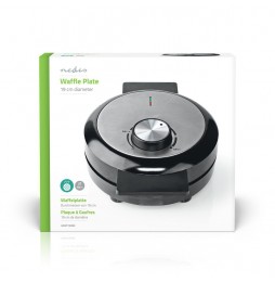 Nedis Macchina Waffle Maker Party Piastra 19cm Antiaderente Cuore 1000W KAWP100BK