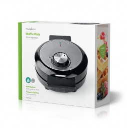 Nedis Macchina Waffle Maker Party Piastra 19cm Antiaderente Cuore 1000W KAWP100BK